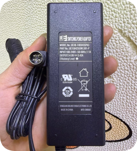 *Brand NEW*UE Power Adapter UE48-140343SPA3 UE150425GWLS01-P 14.0V, 3.43A, 4-pin Power Supply